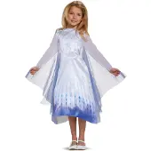 Disguise Snow Queen Frozen Elsa Classic -naamiaisasu, 7-8 v, 124-135 cm