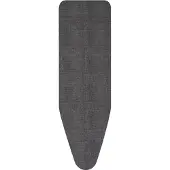 Brabantia 132186, Silityslaudan päällinen, Puuvilla, Musta, Yksivärinen, 1240 x 380 mm, 1 kpl