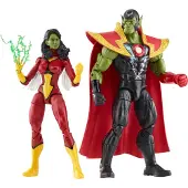 Hasbro Fans Marvel Avengers: Legends Series (60th Anniversary) - Beyond Earth's Mightiest - Skrull Queen & Super-Skrull Action Figures (F7085)
