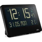 Braun BC 14 digitaalinen radio-ohjattu seinäkello - musta
