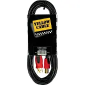 Yellow cable N01-5 - USB a/b -kaapeli 5m.