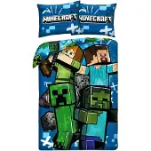 Halantex SP. z.o.o. Halantex lasten mikrokuituinen vuodevaatesetti Minecraft, 140x200, 2-osainen