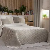 Hobby Hall Koristeviltti , Markizeta, 170x210 cm, harmaa si beige