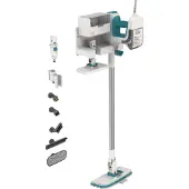 Black & Decker BLACK+DECKER BHSM15FX08-QS Höyrymoppi ja käsikäyttöinen höyrypuhdistin, 1500 W, 0,5 L, 6 m, Valkoinen, 8 lisävarustetta