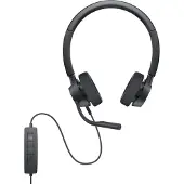 Dell Pro Stereo Headset WH3022 -kuulokemikrofoni, musta