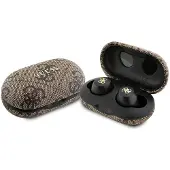 GUESS GUTWSP4EGW 4G Metal Logo TWS -kuulokkeet - Ruskea