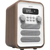 Denver FM/DAB+ Radio Bluetooth Puu/Valkoinen