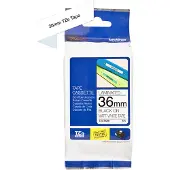 Brother TZe tape 36mm black/white mat