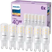 Philips LED kapsel 40W G9 2700K 470 lm 15000 h (x6)