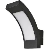 LUCANDE Led ulkoseinävalaisin Juvia , Musta, Alumiini, Moderni