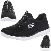 SKECHERS Slip on -tennarit 'Summits' harmaa / musta