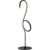 ELSTEAD Led pöytävalaisin Flamingo, Musta, Olohuone/ruokailutila, Metalli, Design