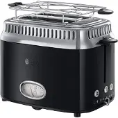 Russell Hobbs Retro -leivänpaahdin, 2 viipaleita, Musta
