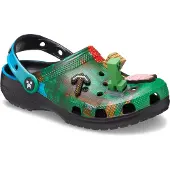 Crocs Avonaiset kengät 'Minecraft' vaaleansininen / ruskea / vihreä / offwhite