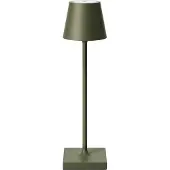 Sigor LED-akkupöytälamppu Nuindie pocket, männynvärinen, IP54, himmennettävä, Vihreä, Alumiini, Moderni