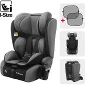 Tulano Zooma 25 grey-black turvaistuin 76-150 cm – i-Size, ISOFIX, turvallinen