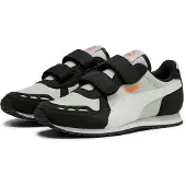 Puma Tennarit 'Cabana Racer' savunharmaa / mandariini / musta / valkoinen