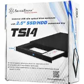 Silverstone Slim ODD-asemapaikan muunnin vaihdettavalle 2,5"-kovalevylle