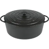 Küchenprofi - Provence Valurautapata 35 cm 8,9 L Musta