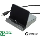 4smarts – Charging Station VoltDock Tablet, USB-C 60W, gunmetal (462261)