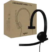 Logitech H570e -monokuuloke, musta
