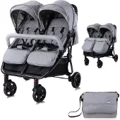 Lorelli Kaksosten vaunut Duo, cool grey