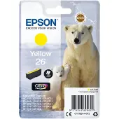 Epson Polar Bear Yksittäispakkaus, keltainen 26 Claria Premium -mustekasetti