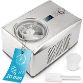 ProfiCook PC-ICM 1091 N - Frossen jogurtti/is/sorbetmaskine - 1,5 litraa - 150 W - rustfrit stål/sortti
