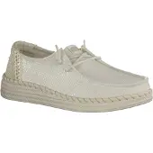 HEY DUDE Wendy Espadrille Woven - White - 42