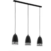 Eglo 97444 - Kattokruunu narulla SAVIGNANO 3xE27/60W/230V