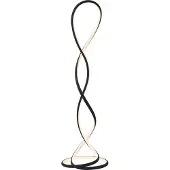 Paul Neuhaus Led lattiavalaisin Twist, himmennettävä, Musta, Olohuone/ruokailutila, Alumiini, Moderni