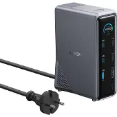 Anker Prime Charging Docking Station 14-in-1 Dual Display, 160W, Gray