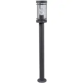 LINDBY pylväsvalaisin Djori, 80 cm, antrasiitti, ruostumaton teräs, E27 Djori, Alumiini/harmaa/sinkki, Ruostumaton teräs, Moderni