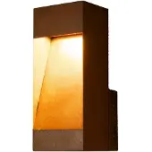 Konstsmide Led ulkoseinävalaisin Rho, himmennettävä, Ruskea/ruoste, Alumiini