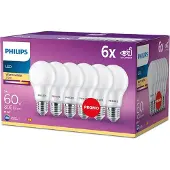 Philips LED-vakiolamppu 6 kpl E27 7 W 806 lm