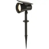 PRIOS LED-aurinkokeiluvalaisin Birko, korkeus 56 cm, musta, maapiikki Birko , Musta, Synteettinen materiaali, Moderni
