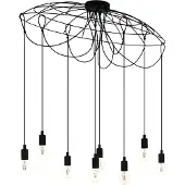 Eglo 43322 - Kattokruunu narulla HOGSMILL 8xE27/40W/230V