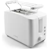 Bomann Toaster TA 6065 CB white 2 Slice Toaster