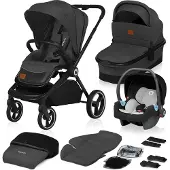 Lionelo 3-in-1 Mika Yhdistelmävaunut, Grey Graphite