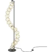 Maytoni Led lattiavalaisin Golden Cage, Olohuone/ruokailutila, Metalli