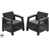 Unyqoos Curver puutarhatuolit Corfu Duo