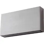 LINDBY LED-ulko Jarte, hopea, metalli, 17 cm, IP54 Jarte, Kromi/hopea, Alumiini, Moderni