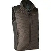 Deerhunter Moor Padded Waistcoat with knit Brown Leaf 5XL