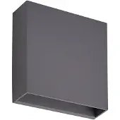LINDBY Led ulkoseinävalaisin Ugar , Musta, Synteettinen materiaali, Moderni,