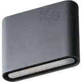 Kanlux S.A. Garto LED seinävalaisin IP54 8W 4000K grafiitinmusta