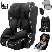 Huzaro Zooma 25 black turvaistuin 76-150 cm – i-Size, ISOFIX, turvallinen