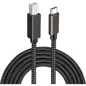 INF USB-B-USB-C-tulostinkaapeli Musta 2 m