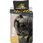 Jerry Fabrics Jurassic World T.rex lasten vuodevaatesetti, 140x200 cm
