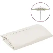 vidaXL Aurinkovarjon vaihtokangas hiekanvalkoinen 300 cm