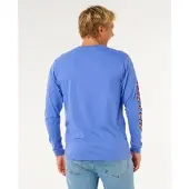 Rip Curl Fade Out Icon Pitkähihainen T-paita blue haze Koko XS